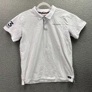 Race Marine Scandinavian Sportswear Men's Size 2XL White Polo Shirt